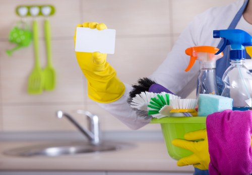 Facade cleaning work on a Balham building exterior