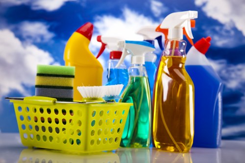Cleaning technician confirming booking details with a customer