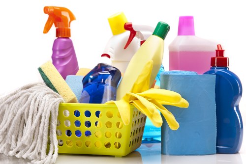 Drying carpet after professional cleaning in a safe indoor environment