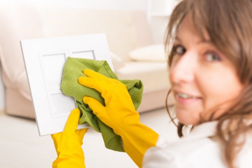 Deep cleaned carpet fibres in a busy household