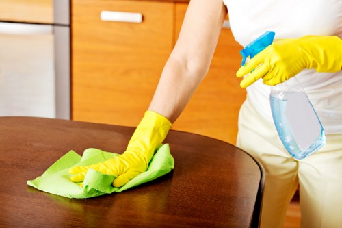 Carpetcleaning Balham team sorting recyclable cleaning materials